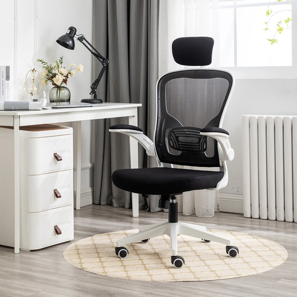 Factory Sales White Swivel Full Mesh Rolling Office Staff Chairs