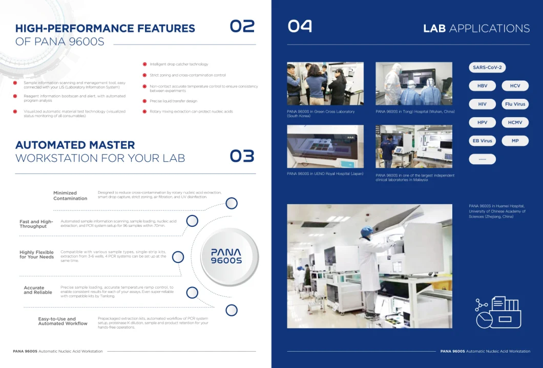 Automated Nucleic Acid Extractor / Workstation - Pana9600s