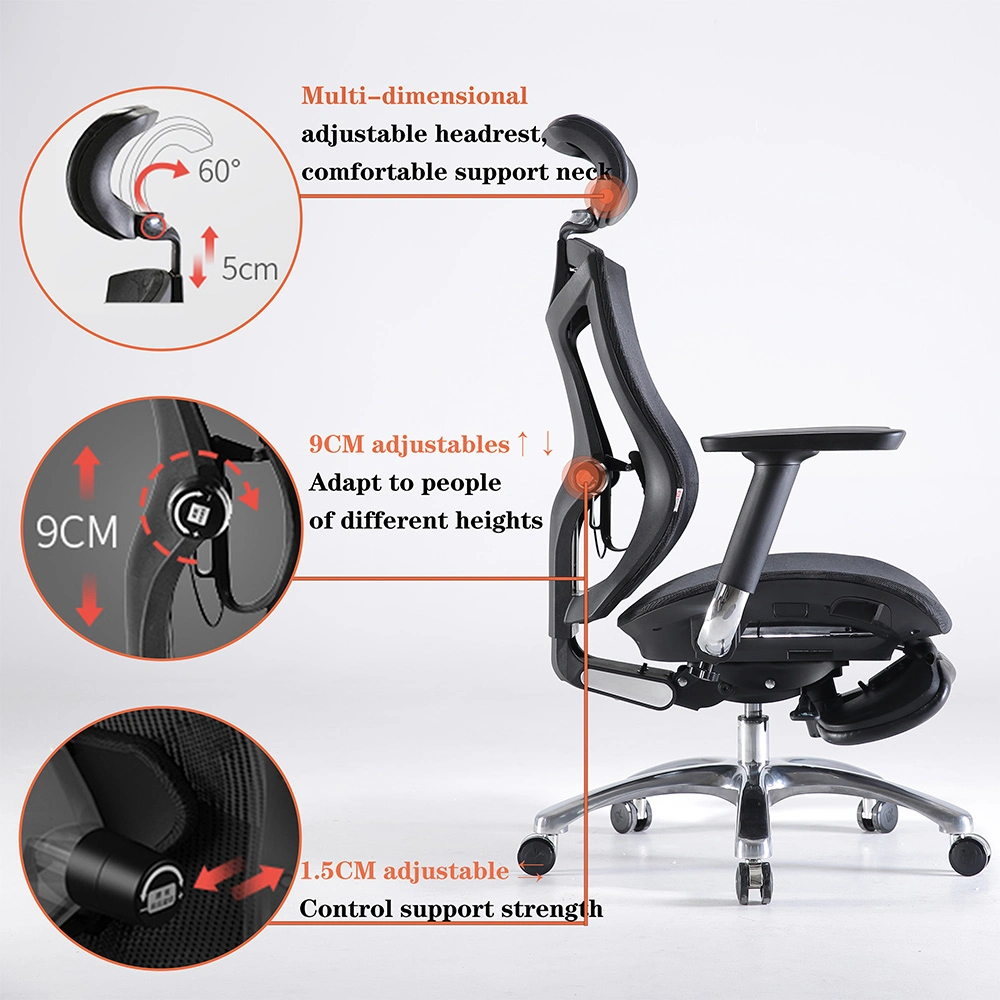 New Arrival Modern Style Lift Swivel Ergonomic Sihoo V1 Computer High Back Comfortable Mesh Executive Office Chair