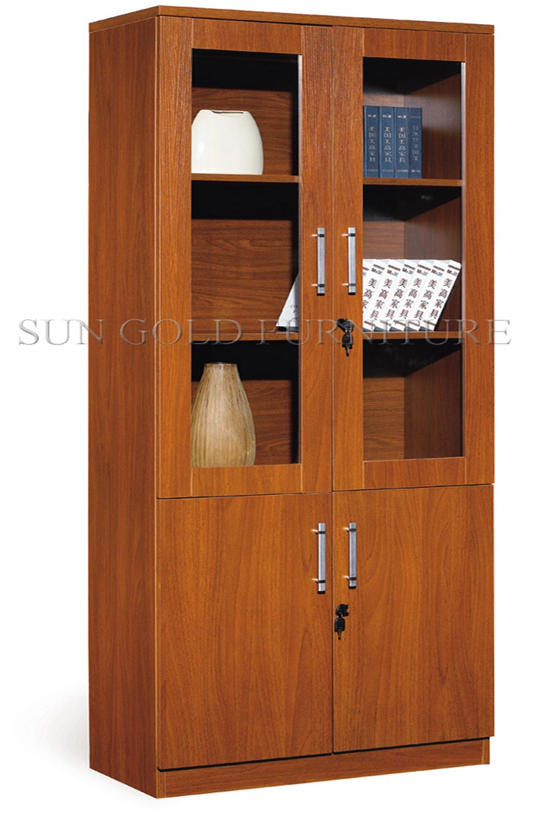 Simple Modern Data Cabinet Office Furniture Two Door Wooden Filing Cabinet Storage